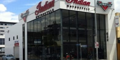 Victory and Indian Motorcycles shop in Brisbane