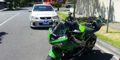 Matt's Kawasaki and the Victorian Police challenges GoPro helmet camera fine