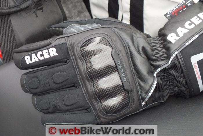 Racer Race Carbon Gloves Knuckle Protector