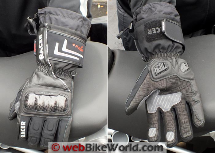 Racer Race Carbon Gloves Top and Bottom