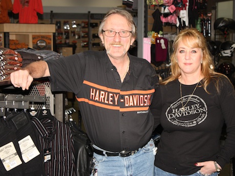 Grant and Cindy Price of gasoline Alley Harley-Davidson