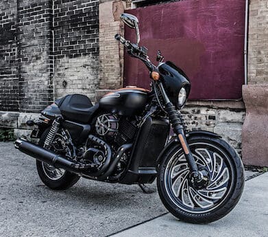 Harley-Davidson Street with custom accessories