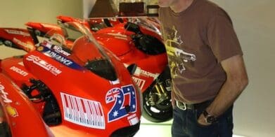MotorbikeWriter at the Ducati Museum pilgrimage buyers
