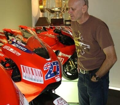 MotorbikeWriter at the Ducati Museum pilgrimage buyers