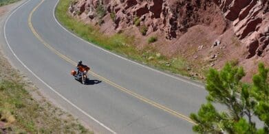 MotorbikeWriter on the "wrong" side of the road