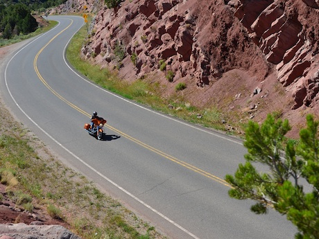 MotorbikeWriter on the "wrong" side of the road