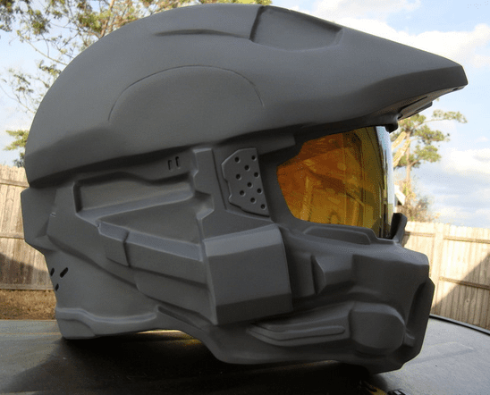 Custom Motorcycle Helmet Conversions - The Halo Motorcycle Helmet