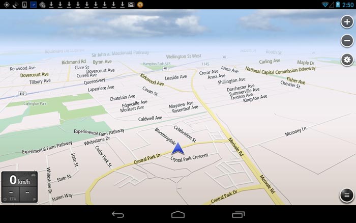NavFree App in 3D Mode