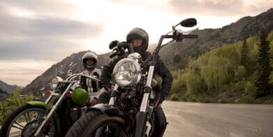 Motorcycle couple