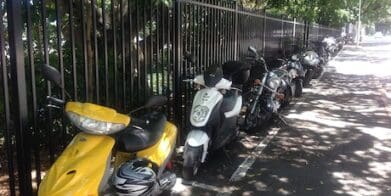 Brisbane free motorcycle footpath parking