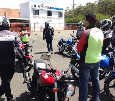 Learner riders at the HART course overhaul