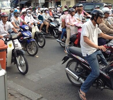 Motorcycles in asia pollution