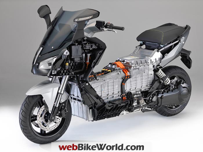 BMW C Evolution Scooter Battery and Drivetrain