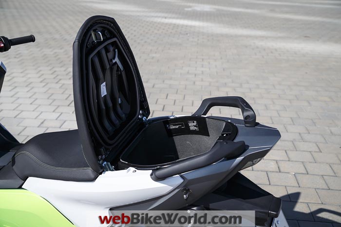 BMW C Evolution Scooter Seat Storage