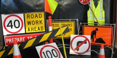 Roadworks speeds limit - potholes Halloween Rider successfully sues over roadworks crash Resurfacing Roadworks