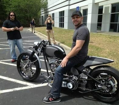 Paul Teutul Jr on his "cafe racer"