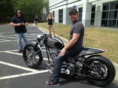 Paul Teutul Jr on his "cafe racer"