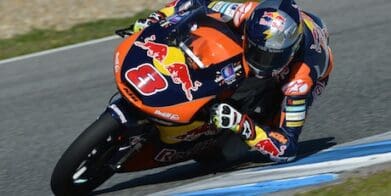 Jack Miller in Moto3 action