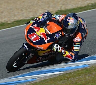 Jack Miller in Moto3 action