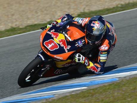 Jack Miller in Moto3 action