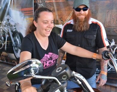 Hog rally demo rides beginner