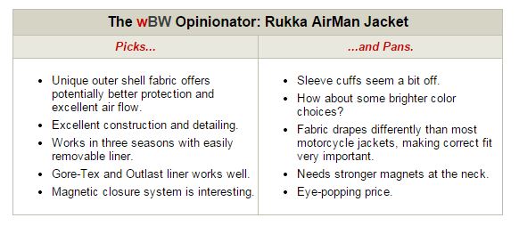 Rukka Airman Jacket Opinionator