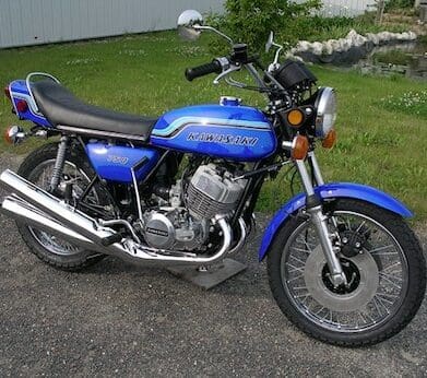 1975 Kawasaki 750 historic motorcycles