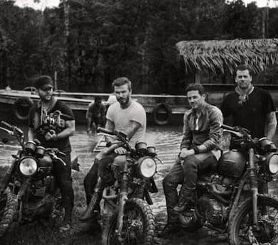 david Beckham Triumph scrambler