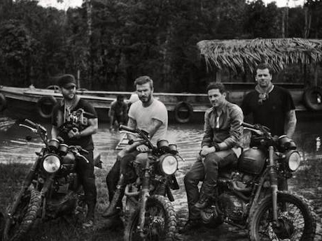 david Beckham Triumph scrambler