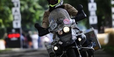 Charley Boorman on the Goodwood hillblimb