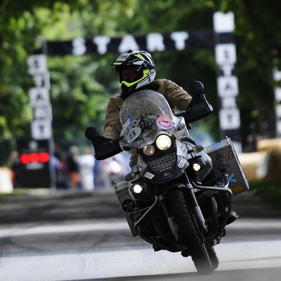 Charley Boorman on the Goodwood hillblimb