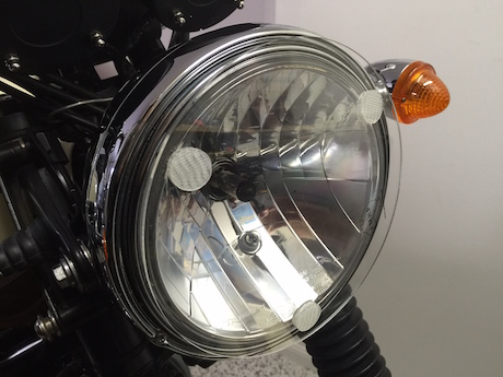 Triumph Bonneville T100 headlight protector