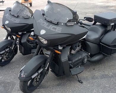 Victory police motorcycles guardian