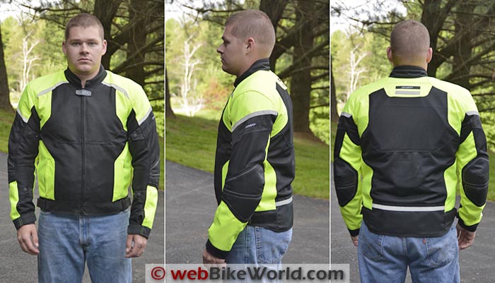 Pilot Direct Air Jacket Front Side Rear Views