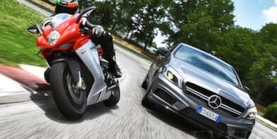 Mercedes and MV Agusta corner reckless