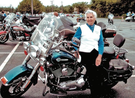 Gloria at Sturgis Motorcycle Rally