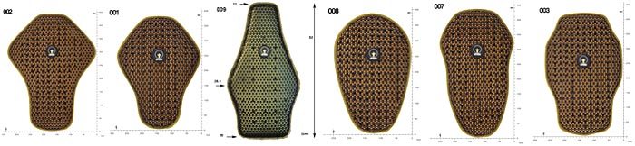 Forcefield Pro Back Protector Inserts