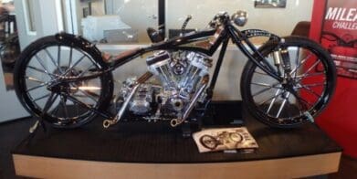 Shaun's bobber at A Team Motorcycles, Las Vegas