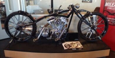 Shaun's bobber at A Team Motorcycles, Las Vegas