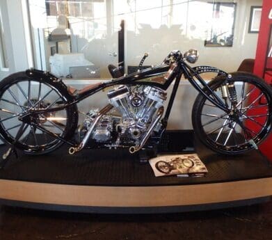 Shaun's bobber at A Team Motorcycles, Las Vegas