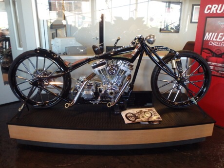 Shaun's bobber at A Team Motorcycles, Las Vegas