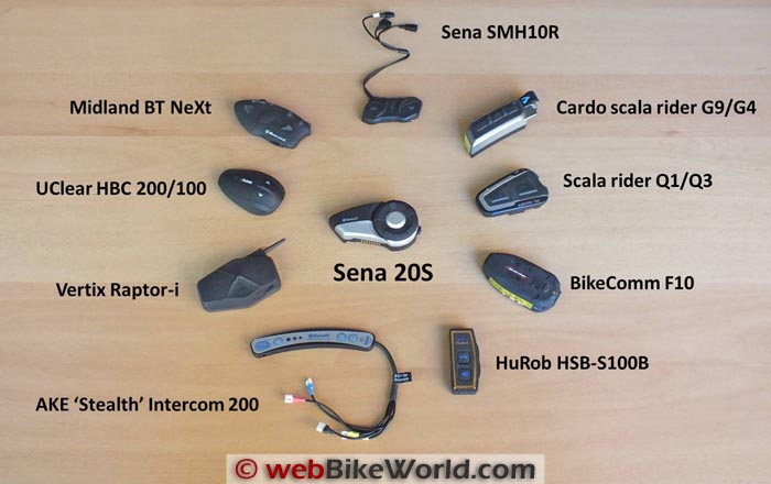 Sena 20S Universal Intercom Compatibility