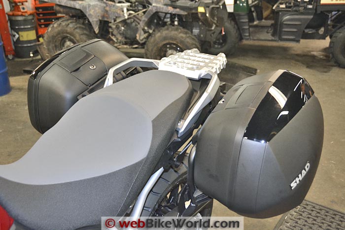 SHAD SH36 Side Cases Mounted on Suzuki V-Strom