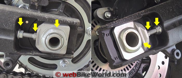 Suzuki V-Strom 1000 ABS Chain Adjusters