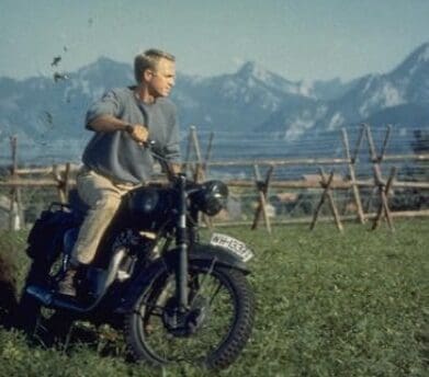 Steve McQueen in The Great Escape