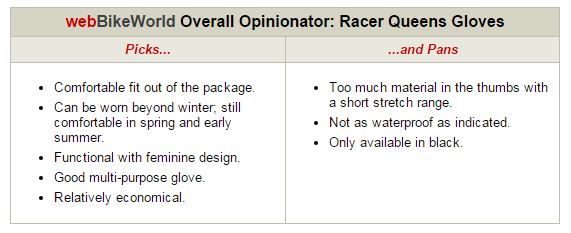 Racer Queens Gloves Opinionator