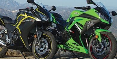 Honda CBR300R and Kawasaki Ninja 300