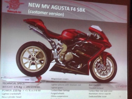 MV Agusta F4RR SBK