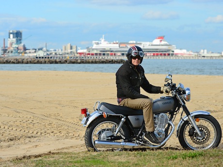 On the beach in Melbourne