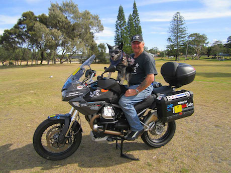 Tex and Bundy motorcycle charity riders